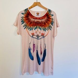 {AmeriMode}🆕 tunic boho tee dress